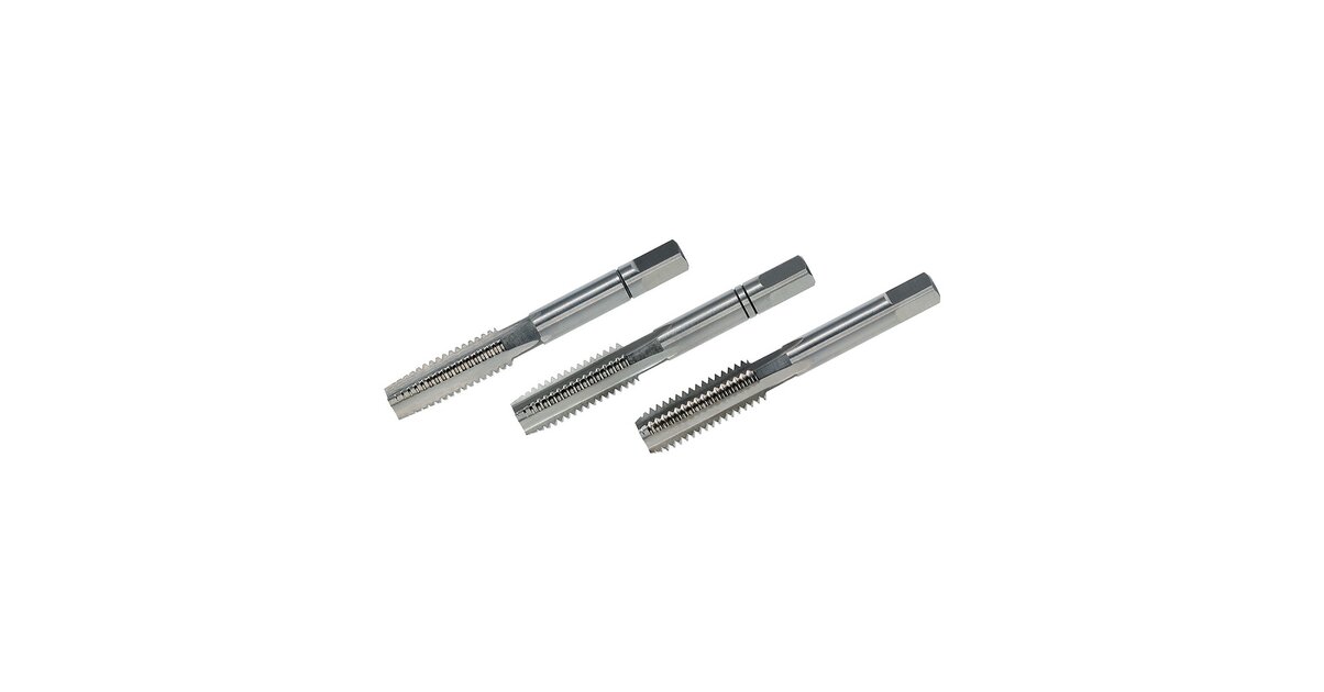 Jeu De 3 Tarauds à Main Métriques HSS M8x1,25 - DIN 352 Pour Filetage M8 (8x1,25)